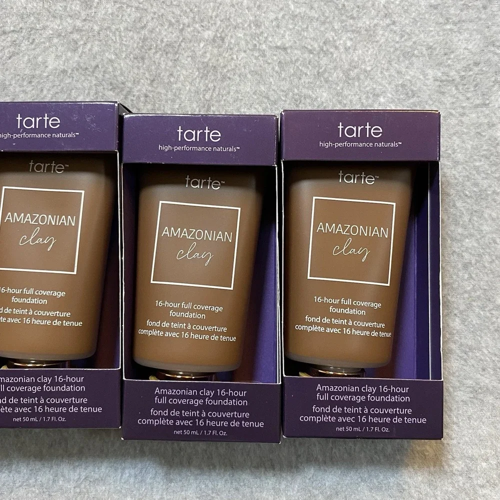 Tarte Amazonian Clay 16-Hr Full Coverage Foundation‎ 57N Rich Neutral LOT OF 4